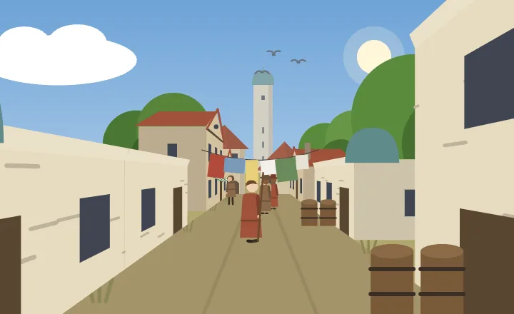 A village in the plains