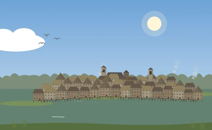 A city in the swamp