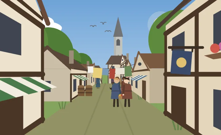 A village in the forest